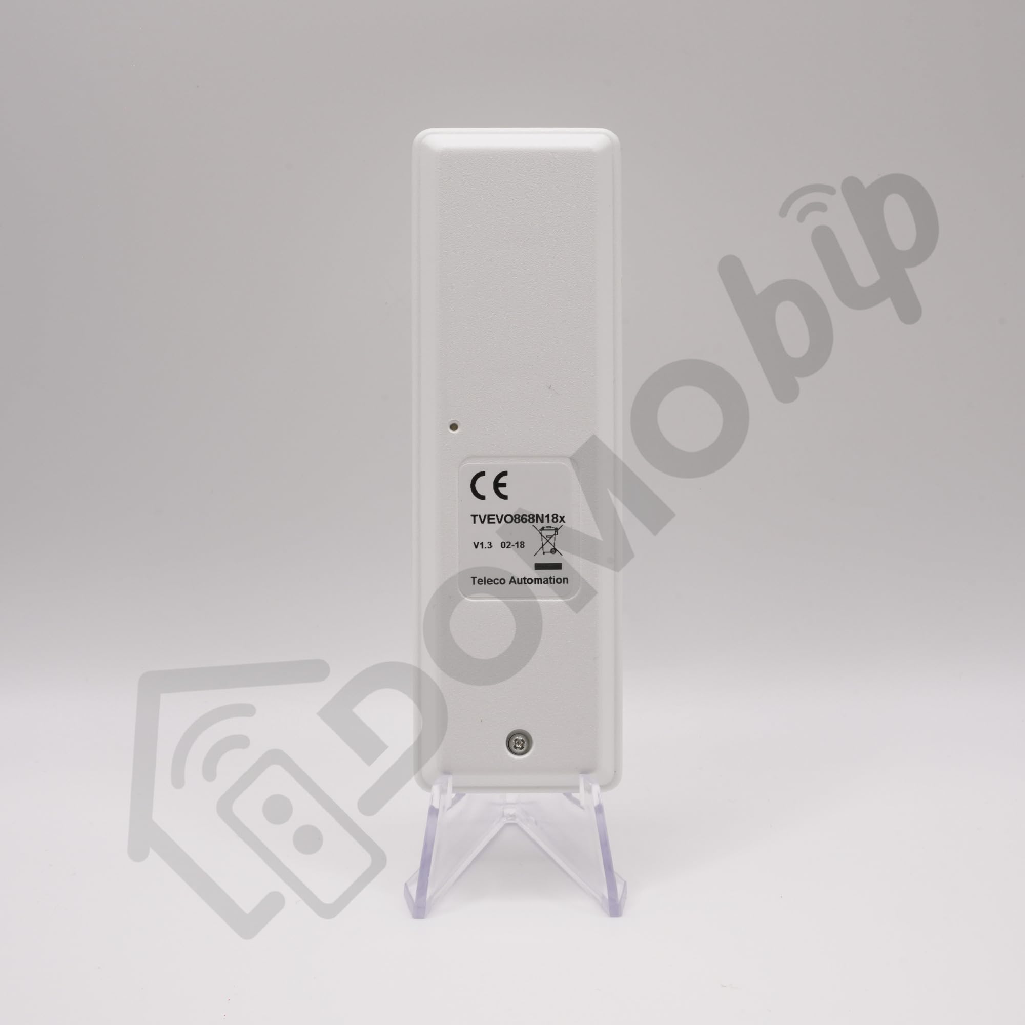 Teleco TVEVO868N18B Blanche 868 MHz - Télécommande à 18 canaux avec Support Mural - 6 Groupes × 3 Fonctions - Compatible Evo, TVRC et Automation + 1 Goodies DOMOBIP