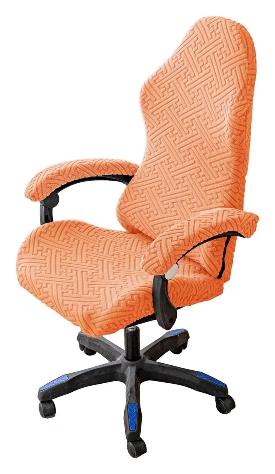 AOICXB Office Chair Seat Covers,Chair Protectors Stretchable Gaming Chair Covers,Computer Chair Cover with 1 Pair Armrest Cover(Oranje)