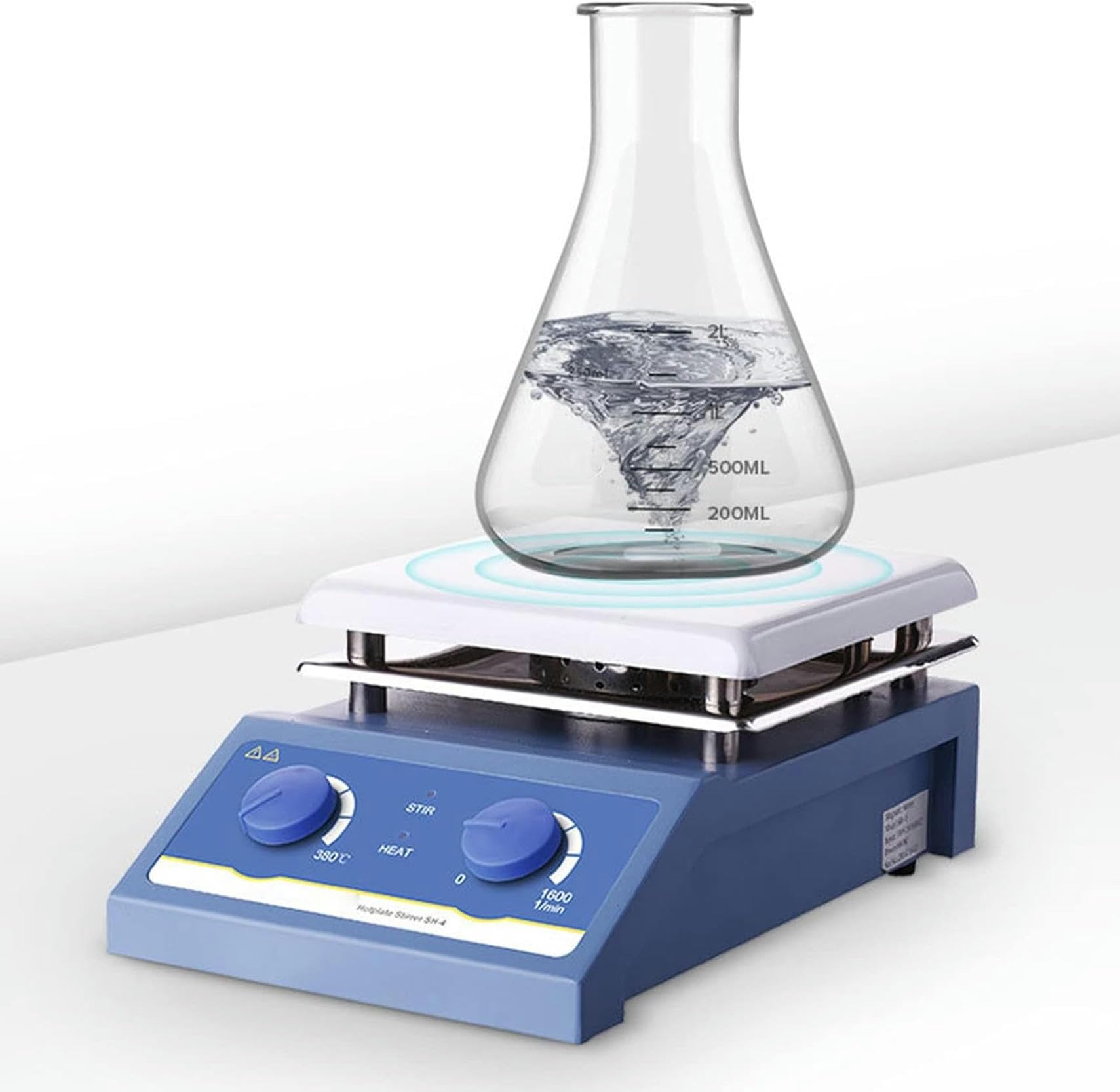 Equipo De Laboratorio: Agitador De Líquidos De 1 L/3 L/5 L, Agitador Magnético con Calefacción, Calentamiento A Temperatura Constante, Velocidad: 0-1600 RPM, Ajuste De Te,5l