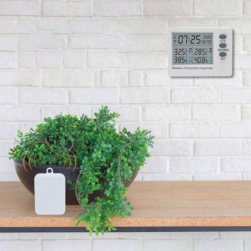ABS Electronic Thermometer Hygrometer Household Color Screens Both Indoors Outdoors