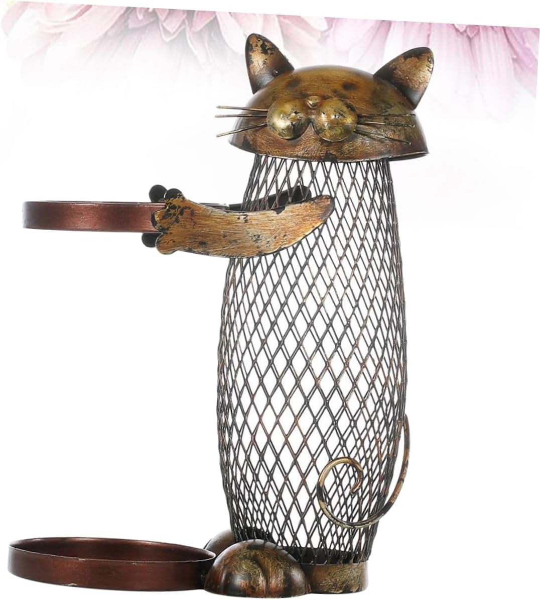 Cat Shape Wine Rack Iron Holder Wall Rack for Wine Bottles Stackable Design