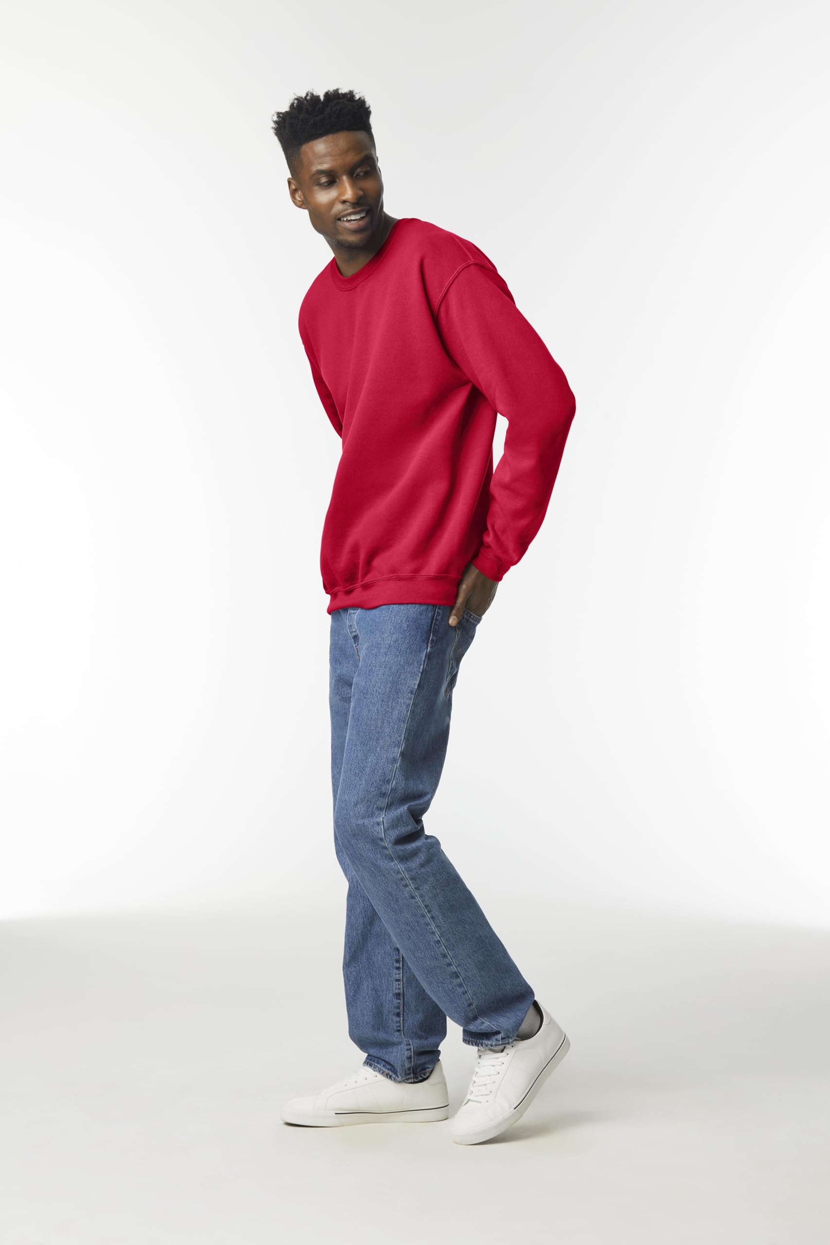 Sudadera para Hombre sin Capucha - Sudadera Cuello Redondo en Algodón Ideal para Ropa de Trabajo y Deporte - Disponible en Tallas S a 5XL