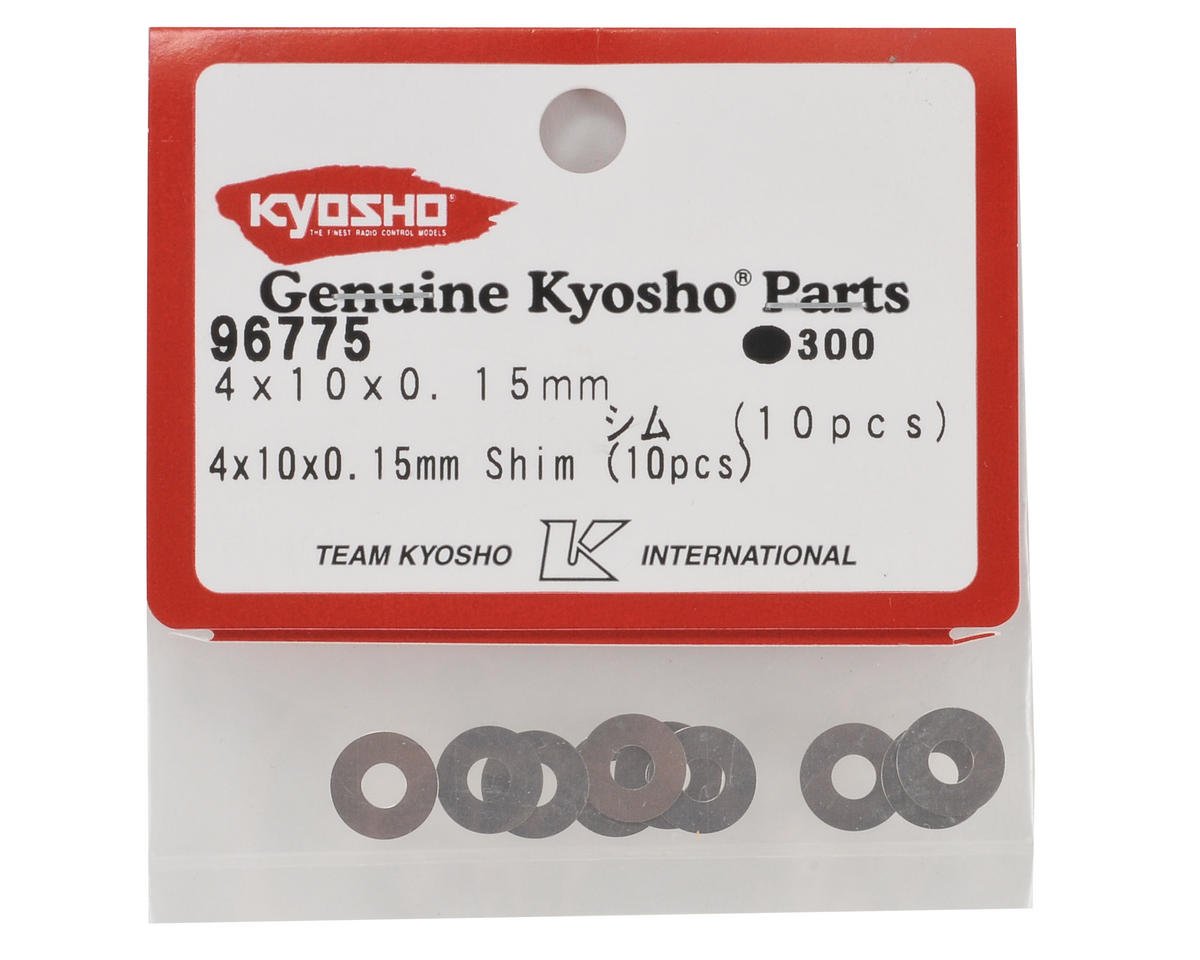 Kyosho #96775 4 X 10 X 0.15Mm Shim (10 Pcs)