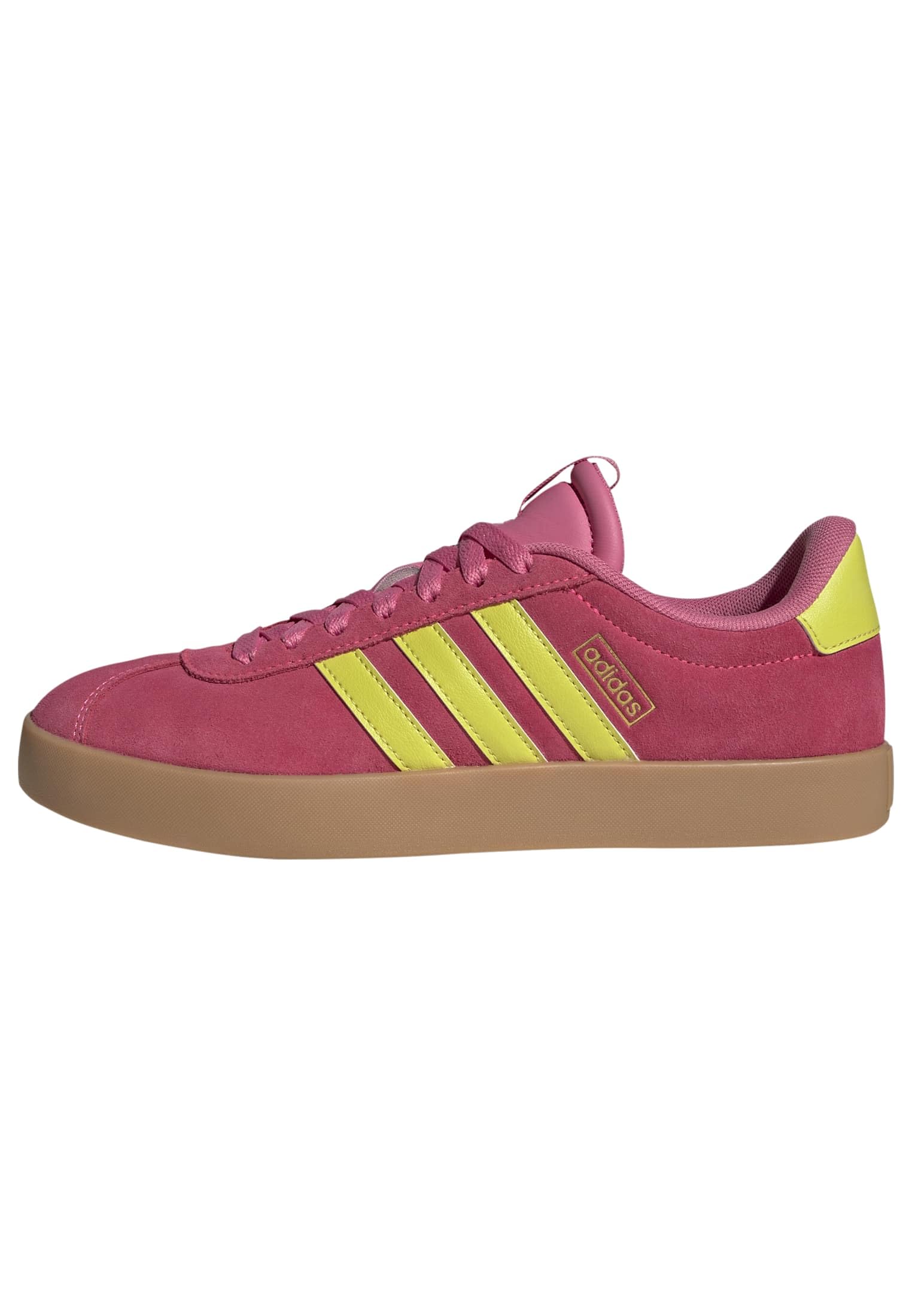 adidas Women's Vl Court 3.0 Shoes, Lucid Pink/Pure Lemon/Gold met., 4.5 UK