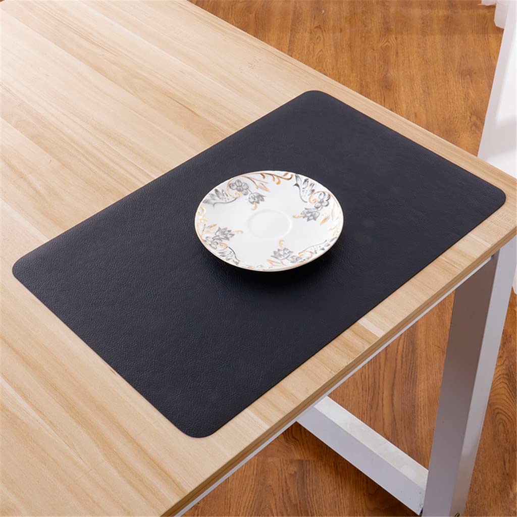 IANSHFKN 6 Pcs Leather Placemats Washable Table Pad Mat Tablemats Dining Disc Bowl Coaster Decoration Accessories