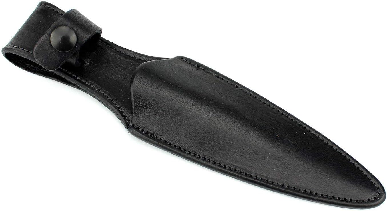 Black Leather Knife Sheath Designed for Our Railroad Spike Dagger Knife - ONE SHEATH ONLY! KNIVES SOLD SEPARATELY!