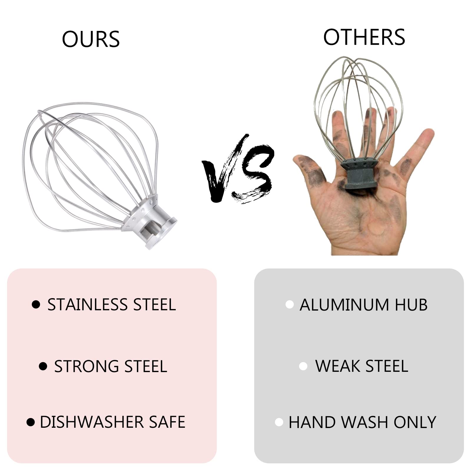 K45WW 6Wire Whip Attachment for KitchenAid 5Quart TiltHead Stand