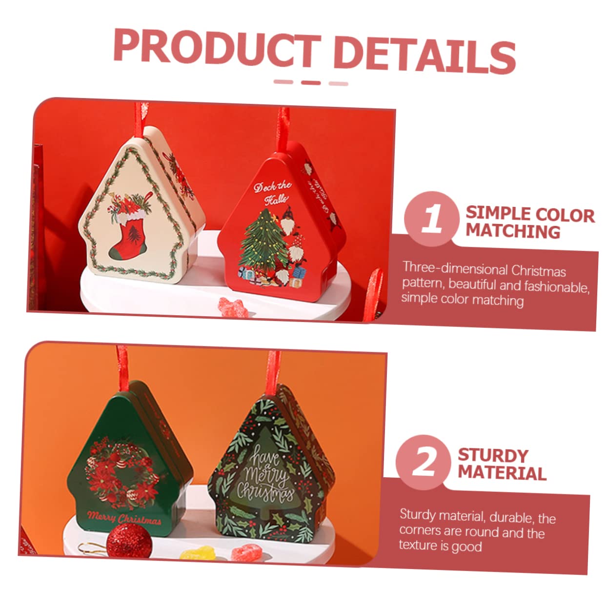 COLLBATH 20pezzi Scatole Natalizie Per Biscotti e Dolci Decorazioni Festive Per Regali Natale e Trattamenti Design e Versatile Per e Piccole