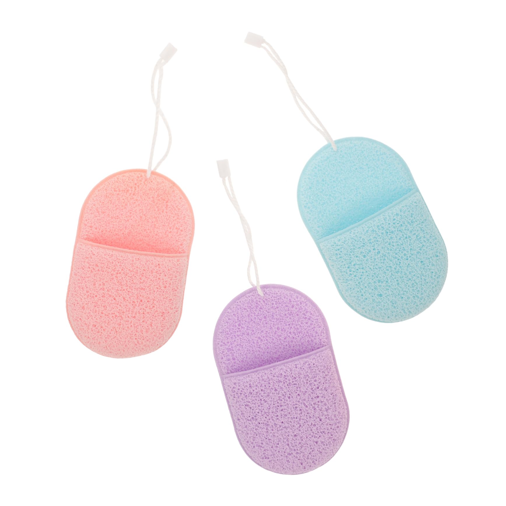 FOMIYES 12 Piezas Lavado De Cara Depurador De Limpieza Facial Almohadillas Exfoliantes Faciales Esponja Limpiador Facial