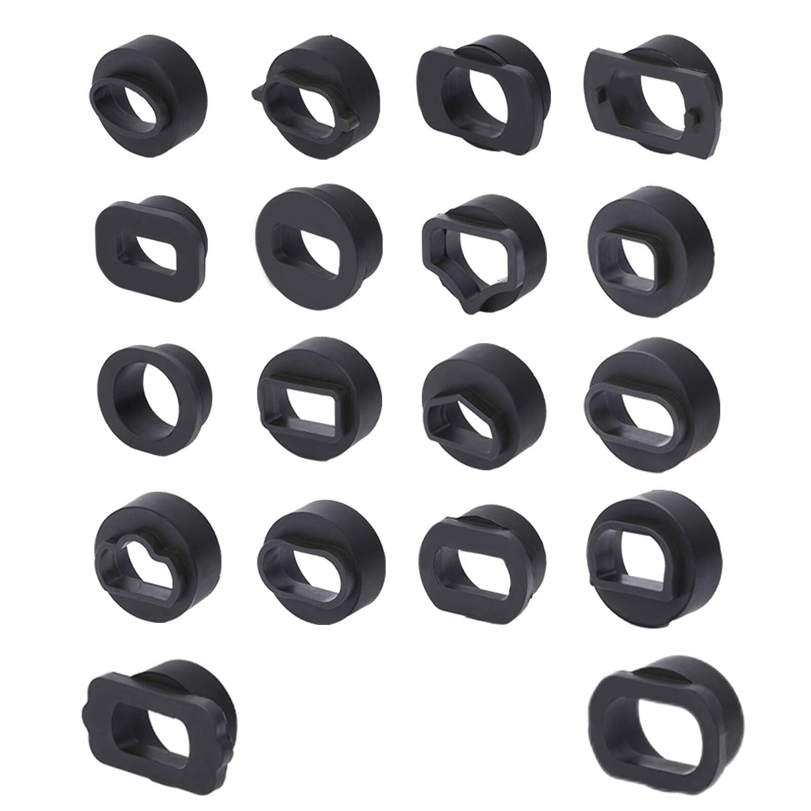 18 piezas de adaptadores para chorreadora de cáscara de nuez HTS558, aptos para chorreadoras de cáscara de nuez, compatibles con Vw, Volvo, Toyota, Honda, Nissan,BMW