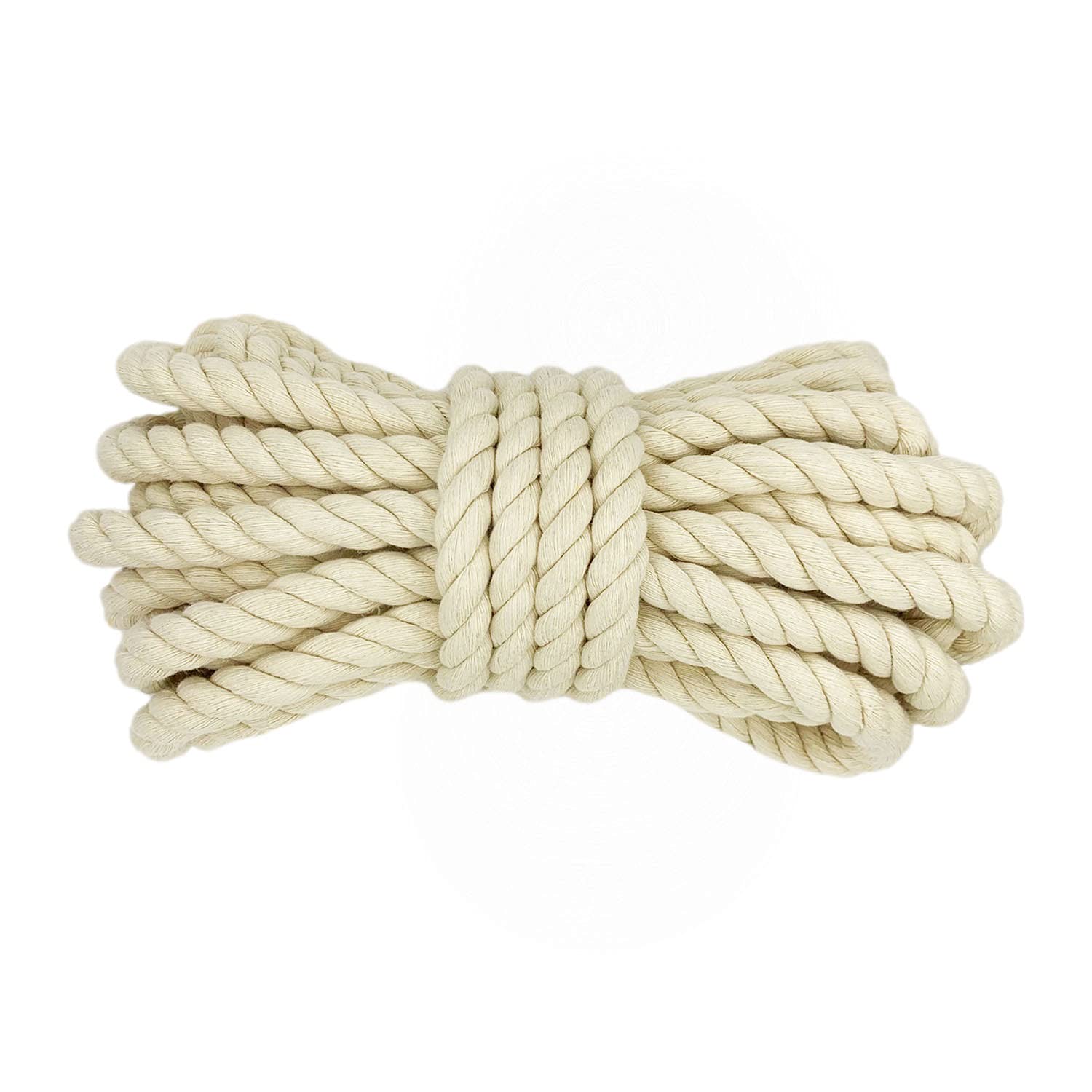 Thick Macrame Cord Cotton Rope for Garden Crafting Decoration 15mm x 10m Wall Hanging Plant Hanger Strong String Beige
