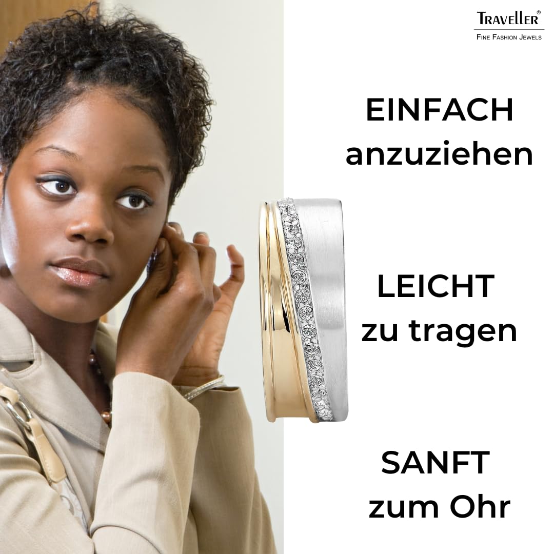 Traveller Ohrclip - Damen - Kristall-Steine - bicolor - 156959