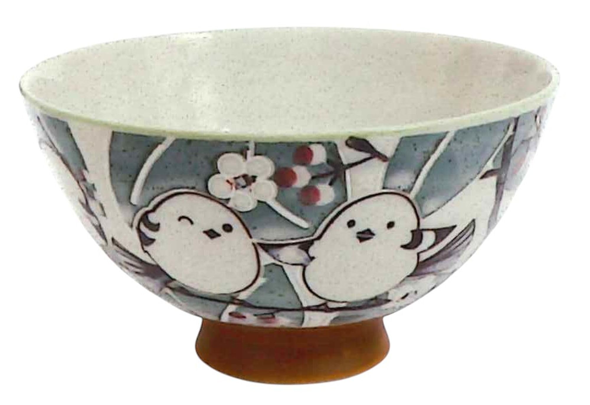 Shimaenaga Mino Ware Rice Bowl, Blue