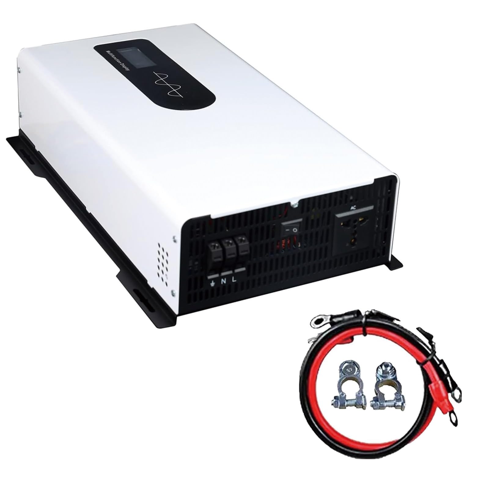 Oridlectal Multicolor 5000W-10000W Pure Sine Wave Inverter, Hybrid Solar Inverter Dc12v-48V To Ac 110V-220V, With Lcd Screen For Rv, Outdoor, Home Energy Storage 12V5000w