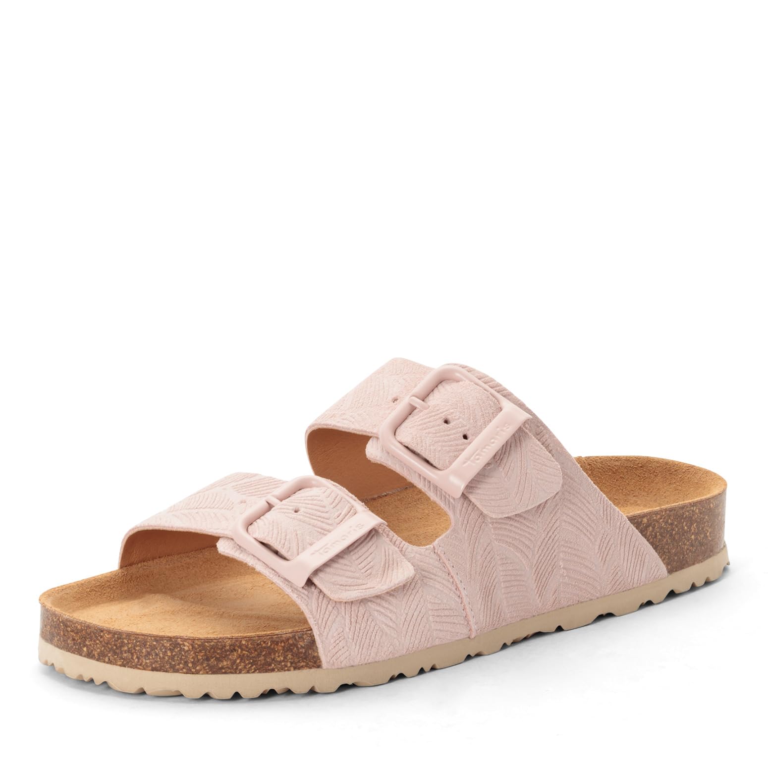 Tamaris Women's footbed mule leather flat pink 3.5 UK
