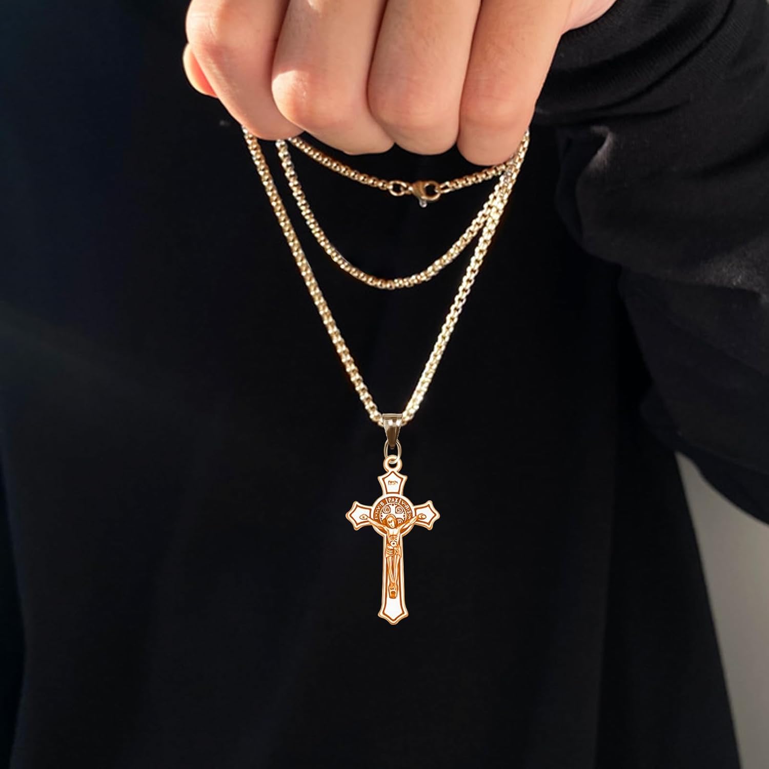 30pcs Antique Silver Jesus Crucifix Christ Cross Charms Pendants For DIY Making Crafting Findings Accessory for DIY Necklace Bracelet - Image 6