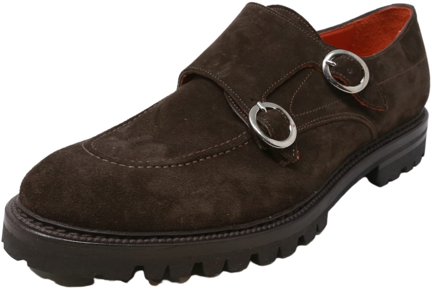 Andrea Ventura FirenzeMen's Skyfall - 2Monks Moro Ankle-High Leather Slip-On Shoes 10.5 M