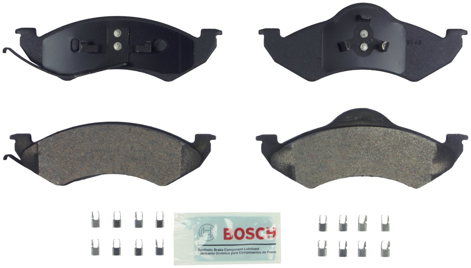Bosch BE1324H Blue Disc Brake Pad Set with Hardware - FRONT — view 231