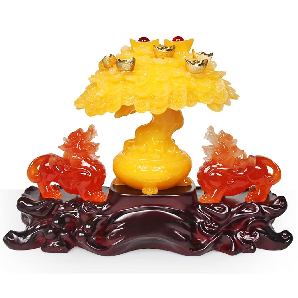 Arbre à Argent Bonsai Feng Shui Cristal Chanceux Arbre Maison décorations de Bureau Cristal Chanceux Arbre Feng Shui Arbre Chanceux Arbre Chanceux bête Chanceux Arbre 11.81/12,20 Pouces Arbre en cri