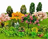 MOMOONNON 28 Pcs Miniature Fairy Garden Tree Plant...