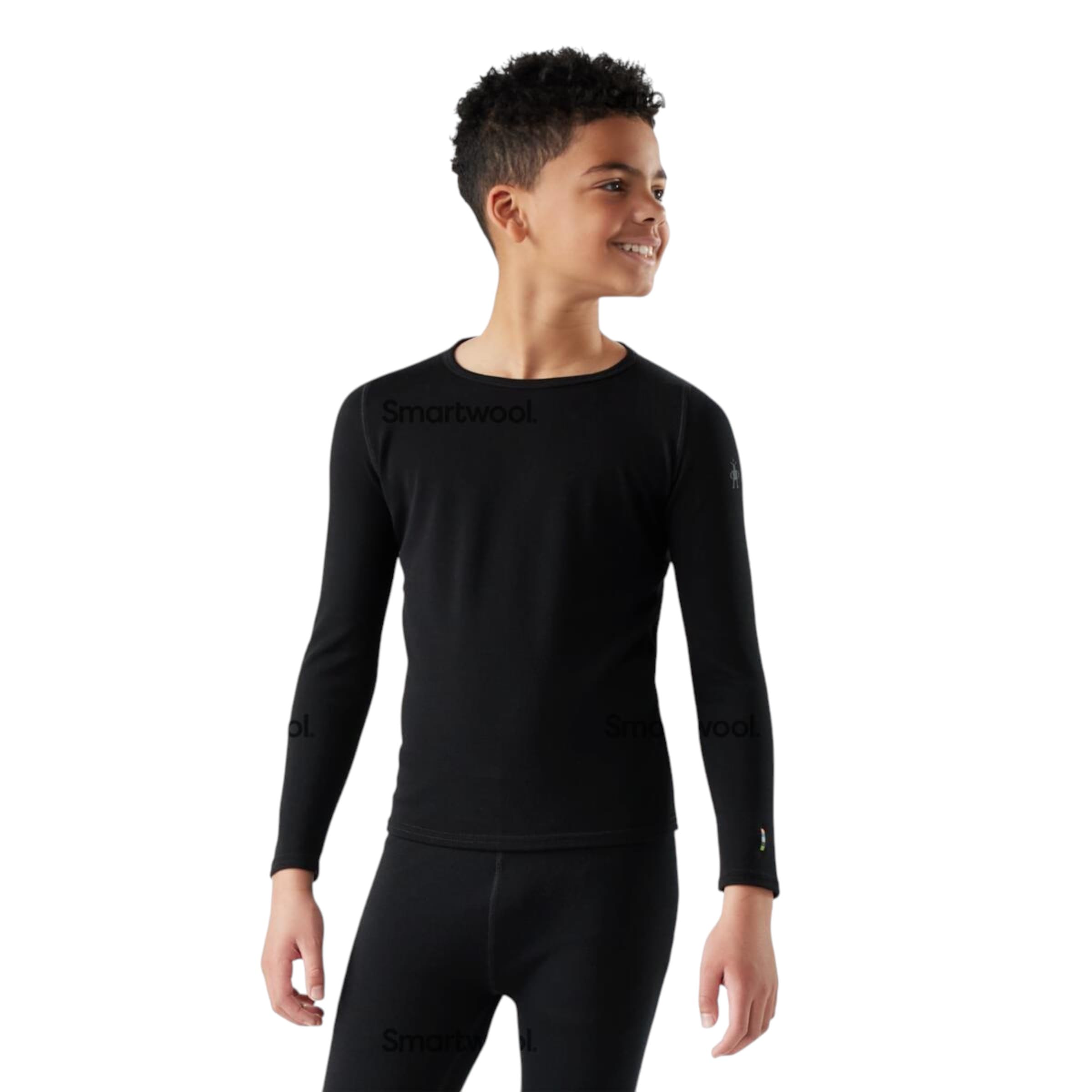 Smartwool Kid's Classic Thermal Merino Base Layer Crew for Boys and Girls