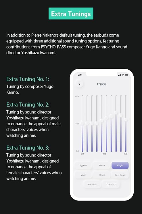 AVIOT TE-Z1PNK Anime Psycho-Pass Collab Voice Guidance | Noise Cancelling Earbuds | with Planar Magnetic Driver | High-Resolution Audio | Up to 18 Hours Playback | IPX4 Water Resistance