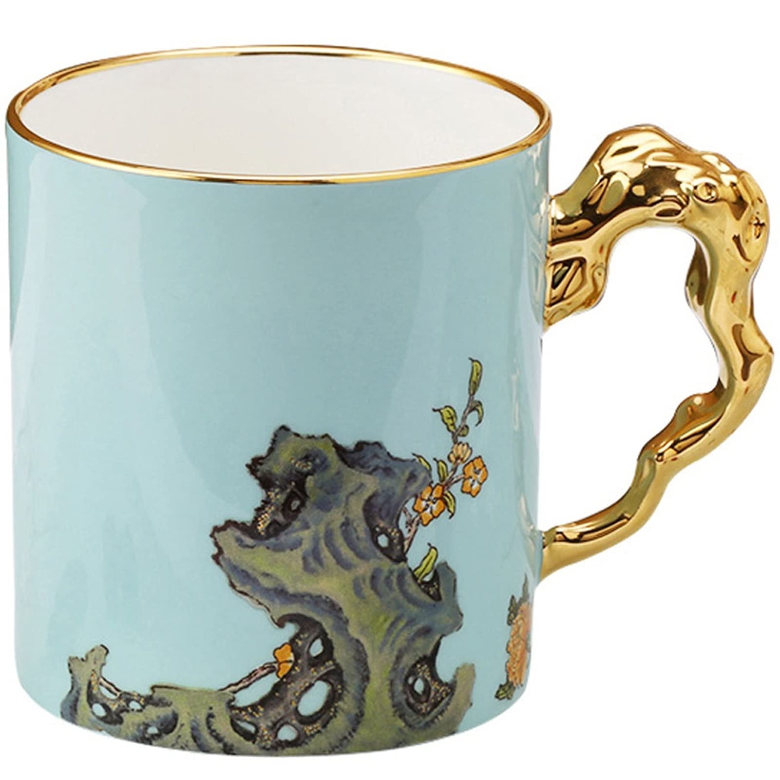 Kubek do kawy, filiżanka do herbaty kubek do kawy, ceramiczny kubek do kawy w stylu chińskim, duży kubek do herbaty do biura i domowego kubka do kawy