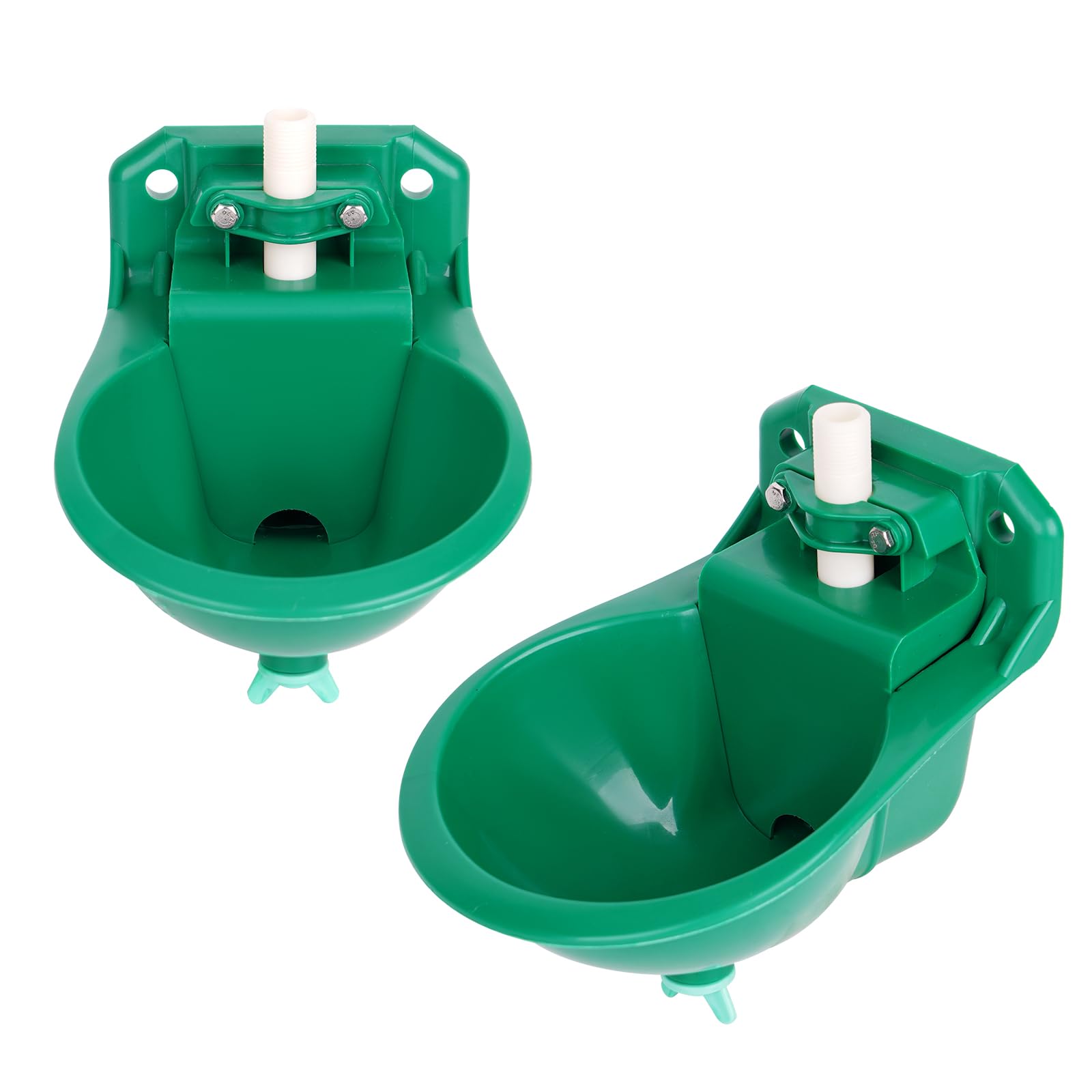 Abbeveratoio per capre, abbeveratoio per bestiame per pecore, cani, maialini, vitelli, cavalli, allevamenti d'acqua per bestiame, ciotola automatica in plastica, dispenser per acqua
