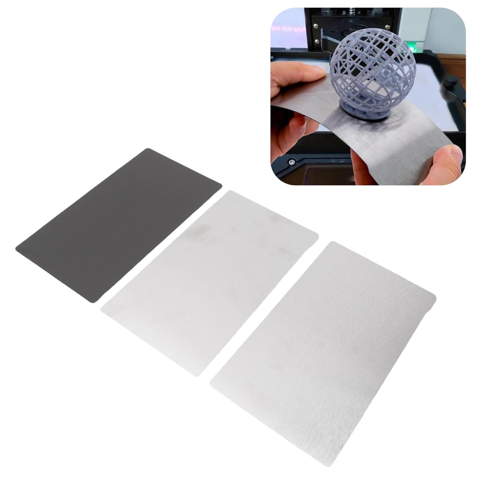 2PCS Flexible Build Plate Set Inoxydable pour Photon Mono M7/M7 Pro Imprimantes 3D SLA DLP