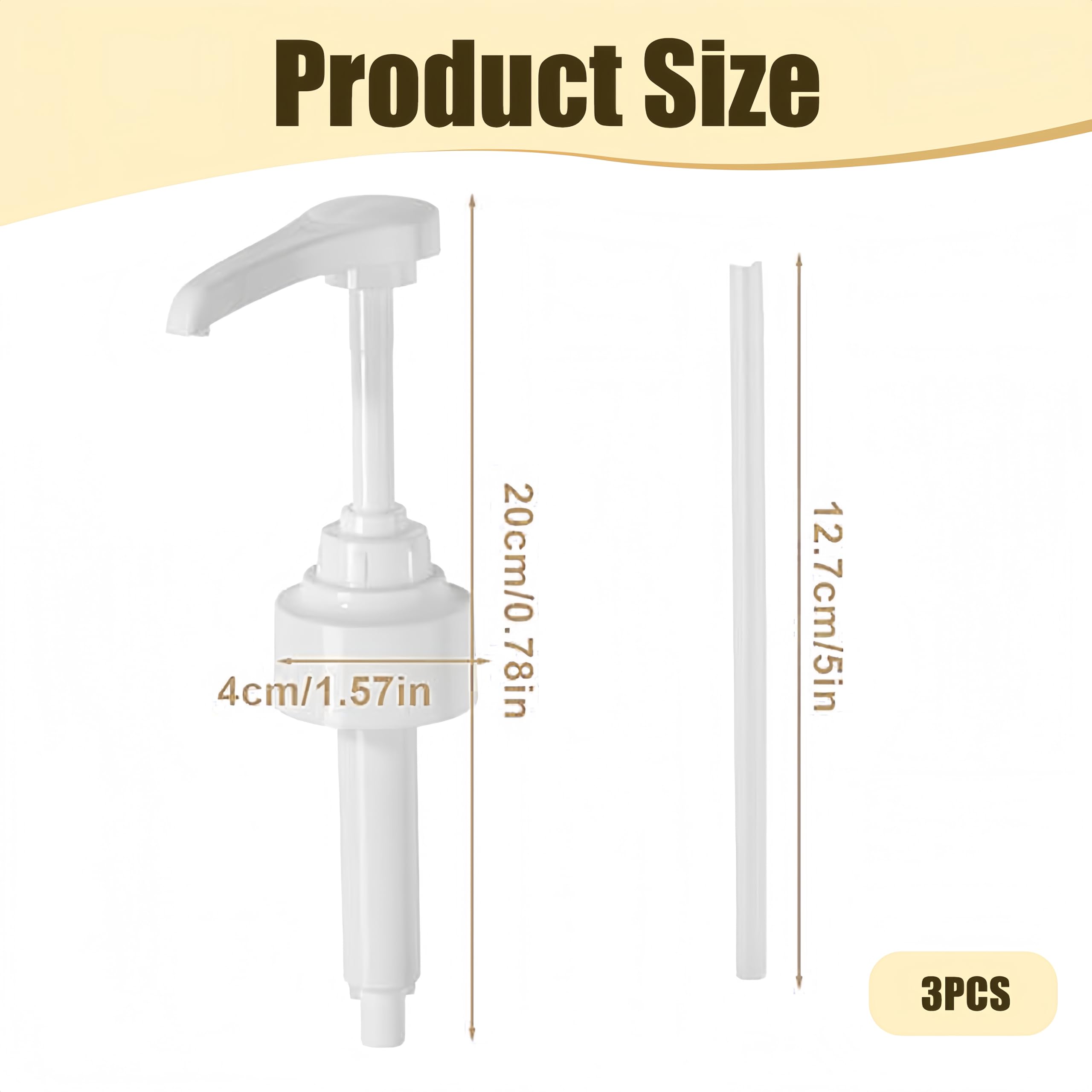 3 distributori di pompa,compatibili con Monin, pompa di sciroppo di caffè,dispenser di sciroppo a scatto per pompa dosatrice da 10 ml, testa di pompa, per bottiglie da 1000 ml, riutilizzabile