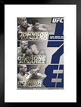 Pyramid America Official UFC 178 Demetrious Johnson vs Chris Cariaso Sports Matted Framed Poster 20x26 inch