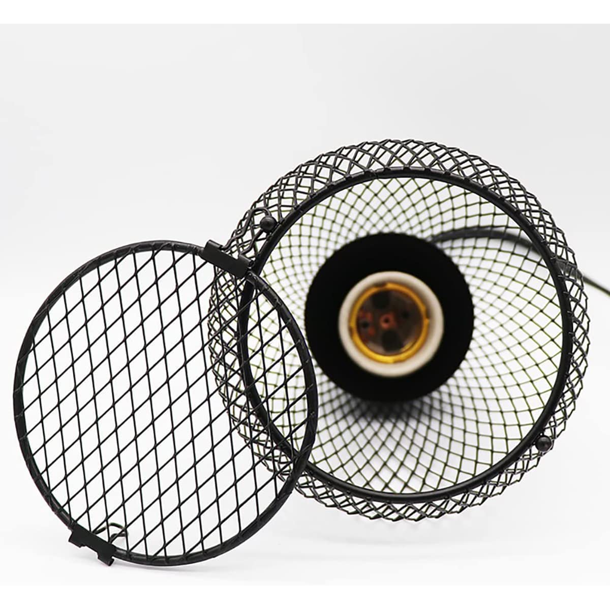 Lámpara Calefacción Aves Corral 25W - 100W, Cubierta Calefacción para Perros Pequeños, Pantalla Calefacción Reptil con Gancho Anti - Mordedura, para Granjas/Hogares,25W