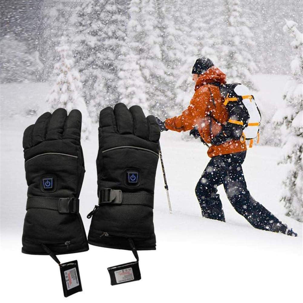 Guanti Riscaldati con Batteria Ricaricabile, Guanto Riscaldamento Elettrico Invernale Mani Calde Impermeabili con Touch Screen per Uomo Donna Ciclismo Moto Campeggio Sci