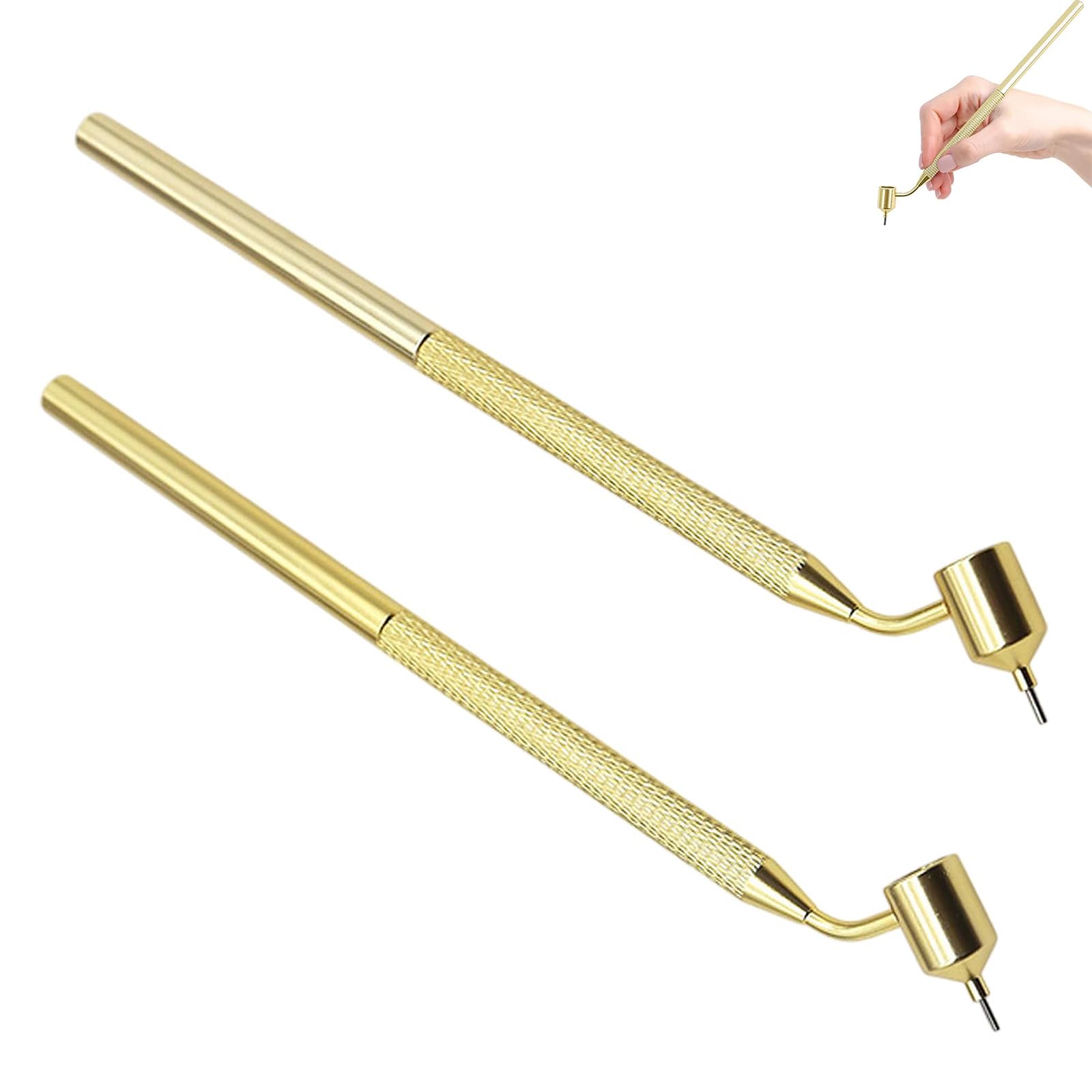 Detailing Fine Line Fluid Paint Pens, 2 Stück Fluid Writer Pen, 0,5mm und 0,7mm Paint Applicator Pen, Tragbares Zeichenwerkzeug, Steinschlag Reparaturset, Autolack Reparatur, Für Auto,Handwerk