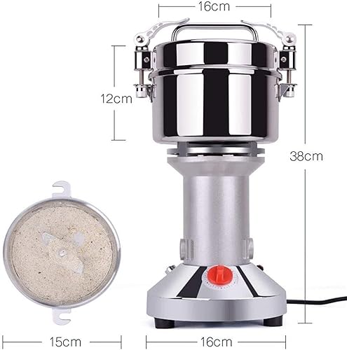 Miniatura 3 de Electric Grain Grinder 700G Electric Grain Grinder Mill High-Speed Vertical Type Stainless Steel Pulverizer for Kitchen Herb Spice Pepper Coffee