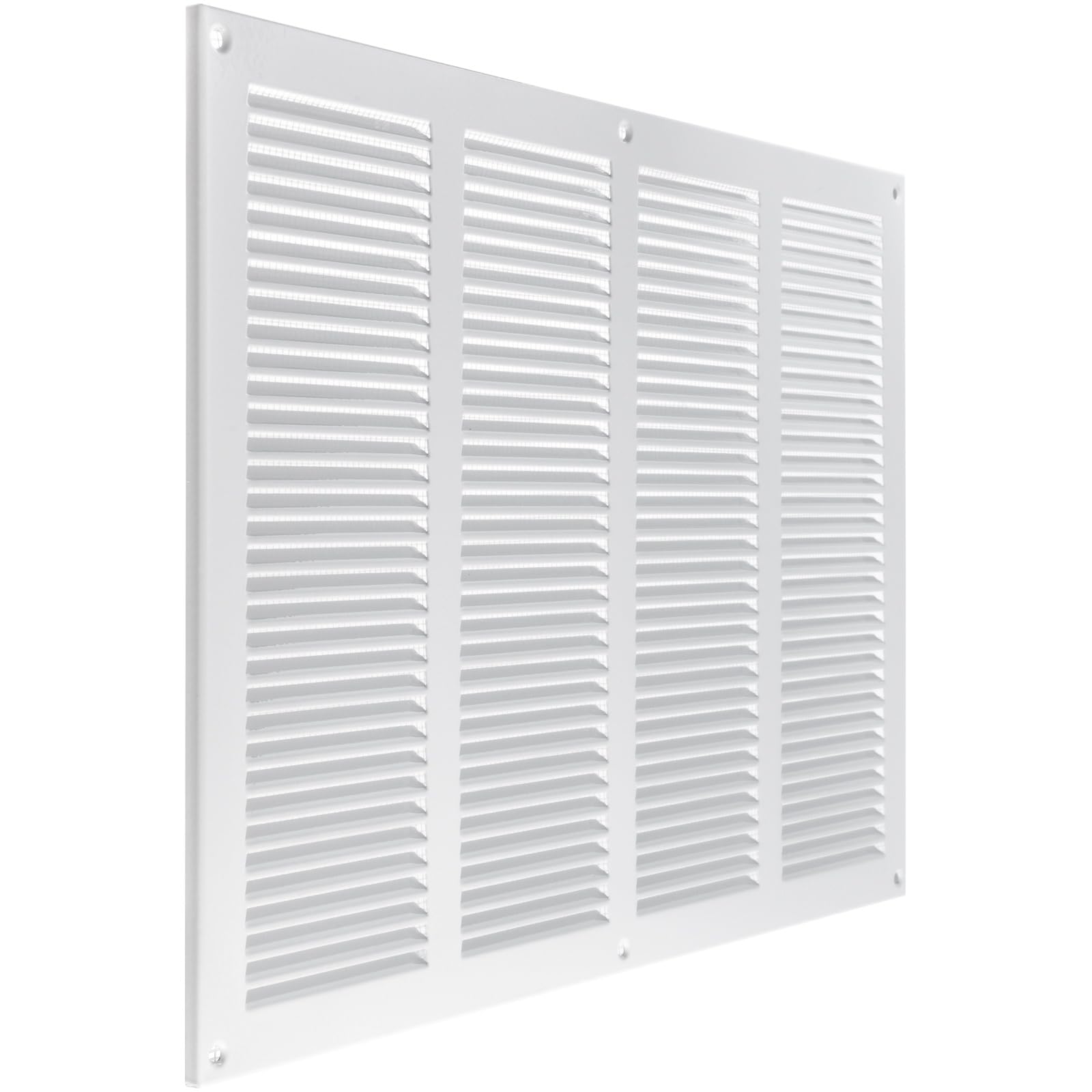 ECOPRO VENT 400 x 300mm White Air Vent Cover – Galvanised Metal Air Vent Covers for Walls, Ceilings with Screen Mesh – Durable Louvre Vent Grille for Home, Office – Wall Vent Cover for Indoor, Outdoor — image 1