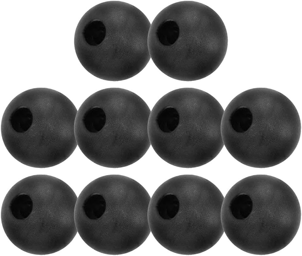 Gym Cable Ball Stopper For 8Mm & 10Mm Pulley Systems, Plastic Wire Rope Limitation Balls For Home Fitness Equipment Accessories, Black(40mm) image 3