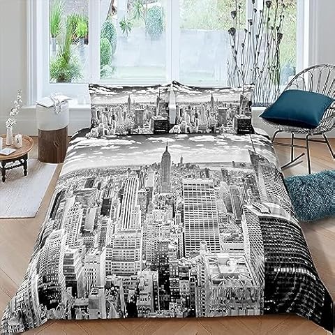 Housse de Couette Aozhiswe New York Cover