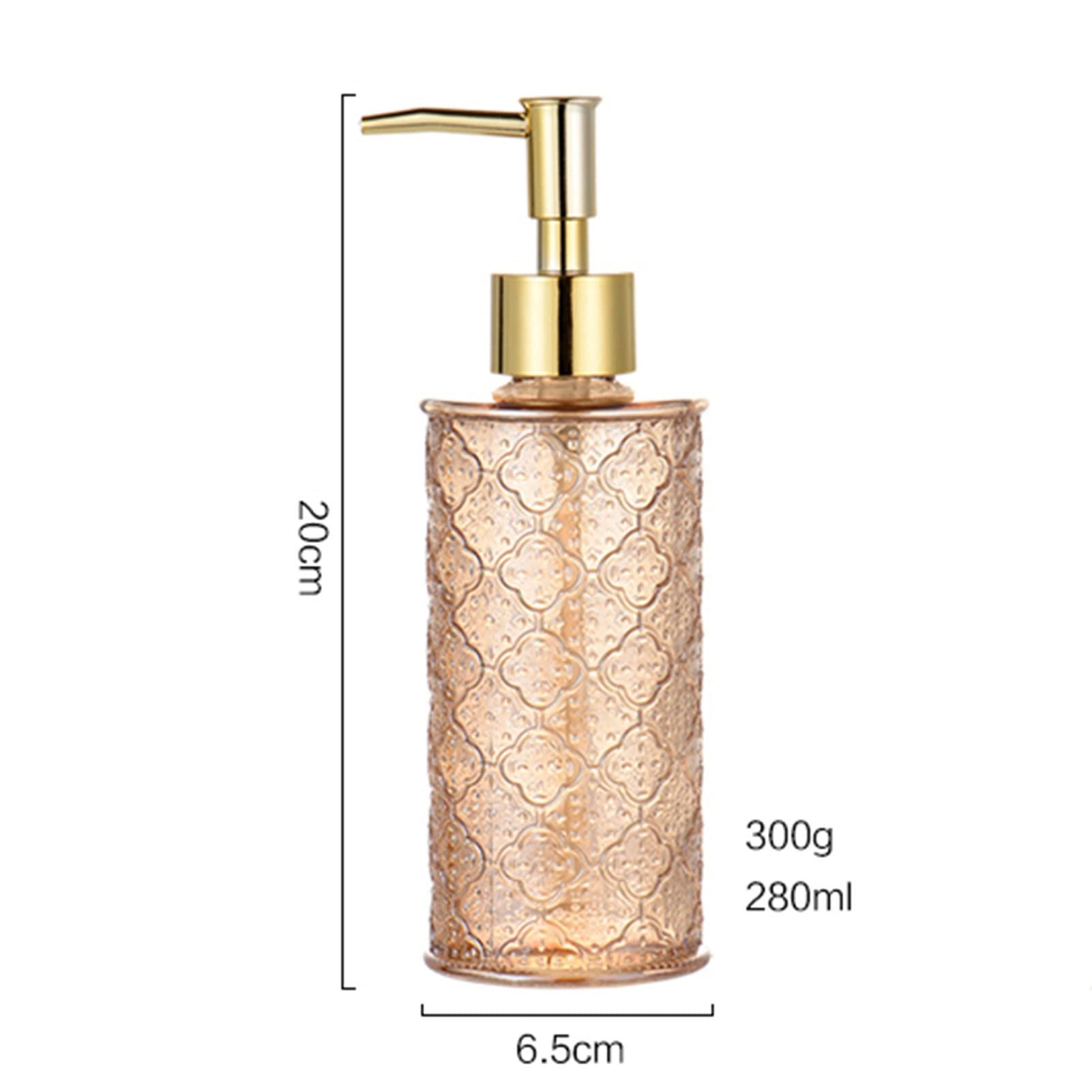 Dispenser for lozioni con Pompa antiruggine, Dispenser for Sapone, Scarico rapido del Liquido, Design a Trama Unica, Bello ed Elegante, for Bagno, Cucina, detersivo for Piatti