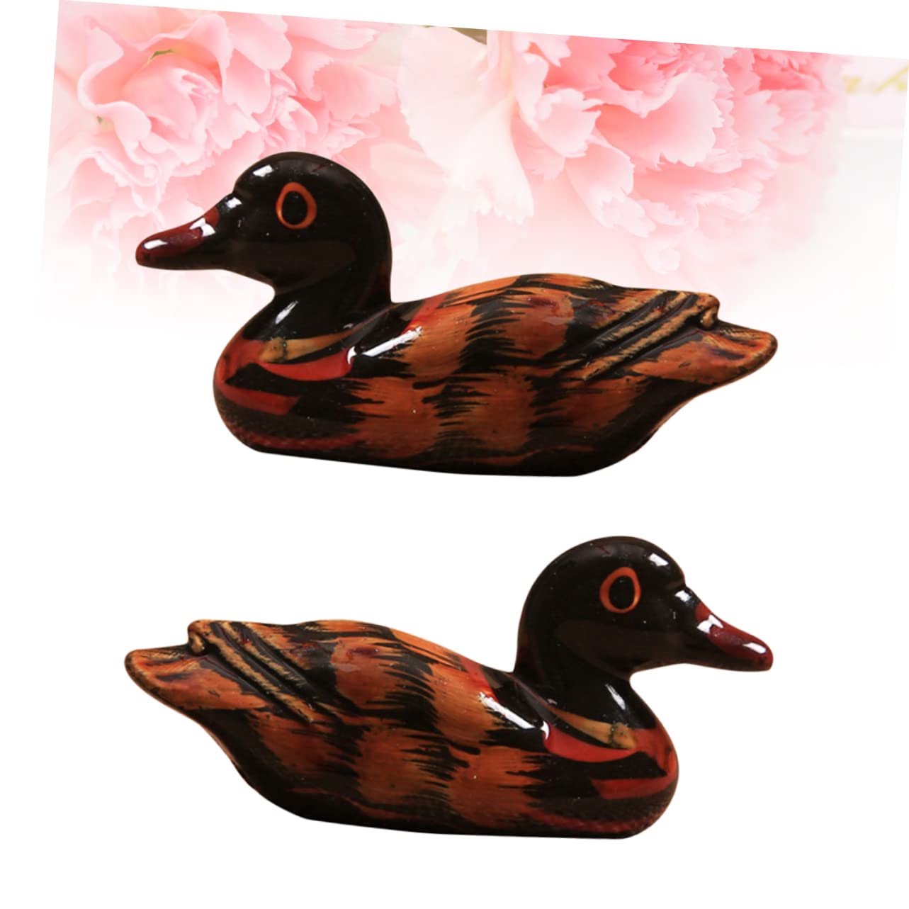 Support décoratif pour Baguettes, Porte-cuillères, Support pour cuillères et fourchettes en Porcelaine, en Forme de Canard (6 pièces).