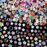 COOSLIM Stars Nail Art Charms, 3D Clear Five-Pointed Star Nail Glitter Designs, Pentagram Nail Art Rhinestone, Resin Star Nail Diamond Gems Supplies for Women Manicure, DIY Jewelry Making Crafts 1