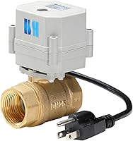 Vista 2 de 1/2" 3/4" 1" 110-230VAC Válvula de Bola Eléctrica Motorizada Normalmente Cerrada/Abierta CF8/Acero Inoxidable 304 Con Enchufe de EE. UU.