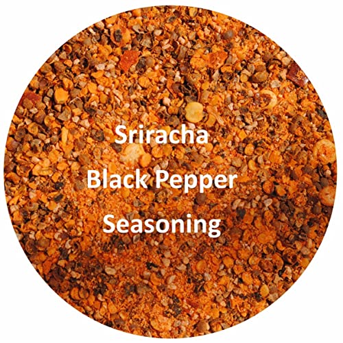 Sriracha Hot Ground Black Pepper Spice 2.3 Oz Easy Shaker - Unique Flavors #TOP1