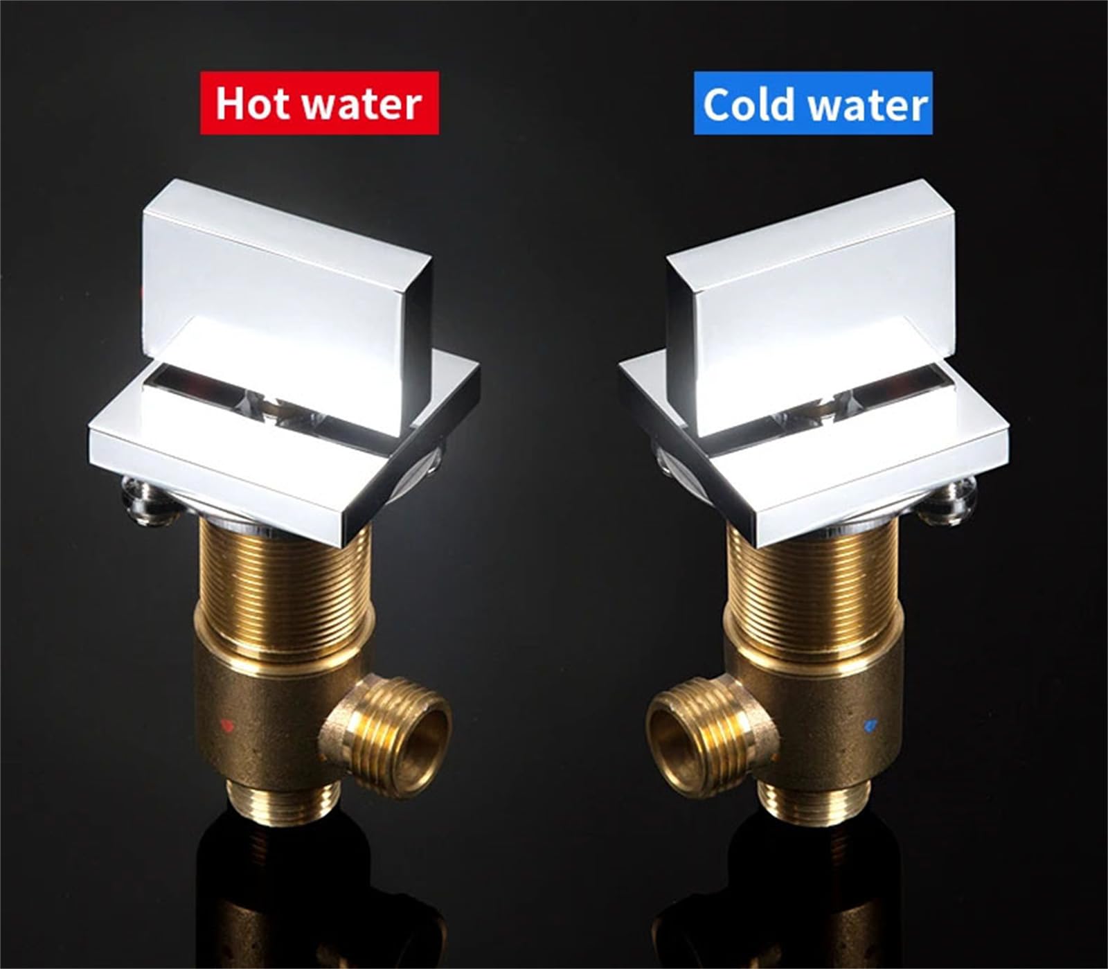 Juego de 3 válvulas desviadoras de ducha de latón macizo, mezclador de agua fría y caliente, mango cilíndrico para baño, sauna y accesorios de fontanería Slish