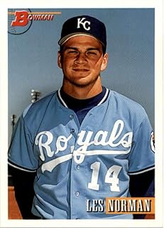 1993 Bowman #673 Les Norman Kansas City Royals MLB Baseball Card (RC - Rookie Card) NM-MT