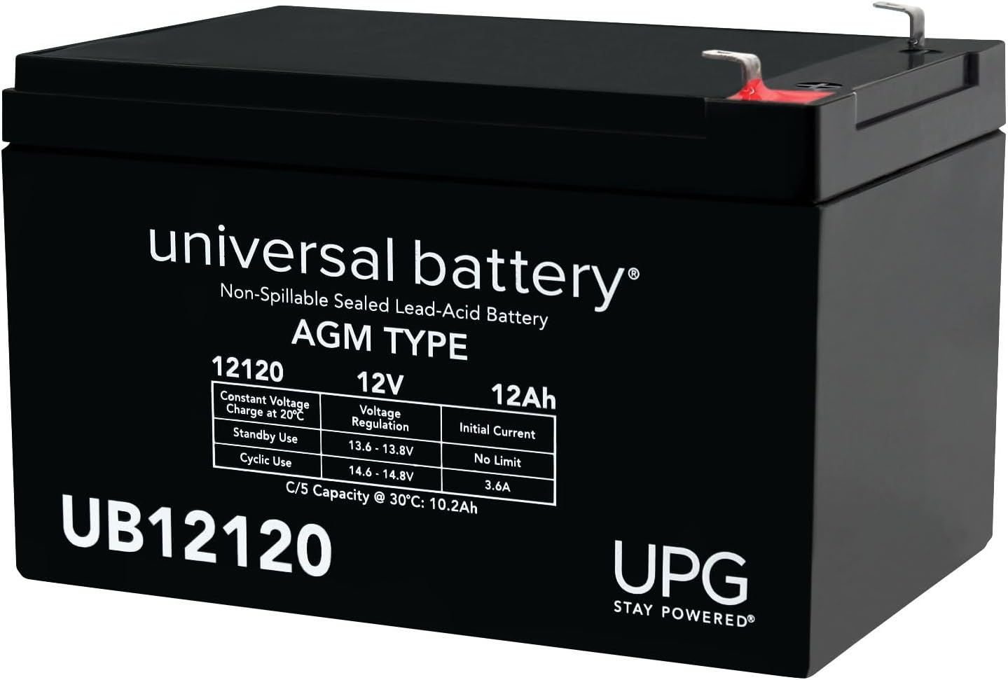 UNIVERSAL POWER UB12120 12V 12AMP BATTERY