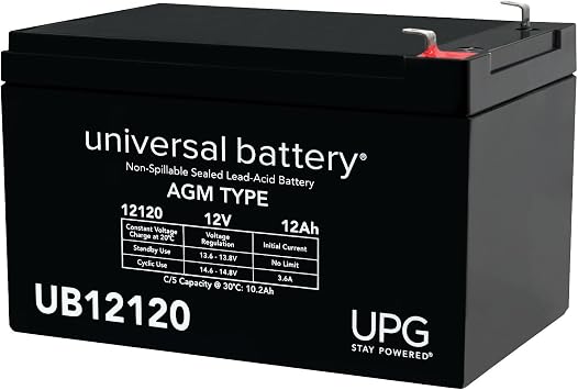 UPG Universal Power Group D5744 Sealed Lead Acid Batteries,Black