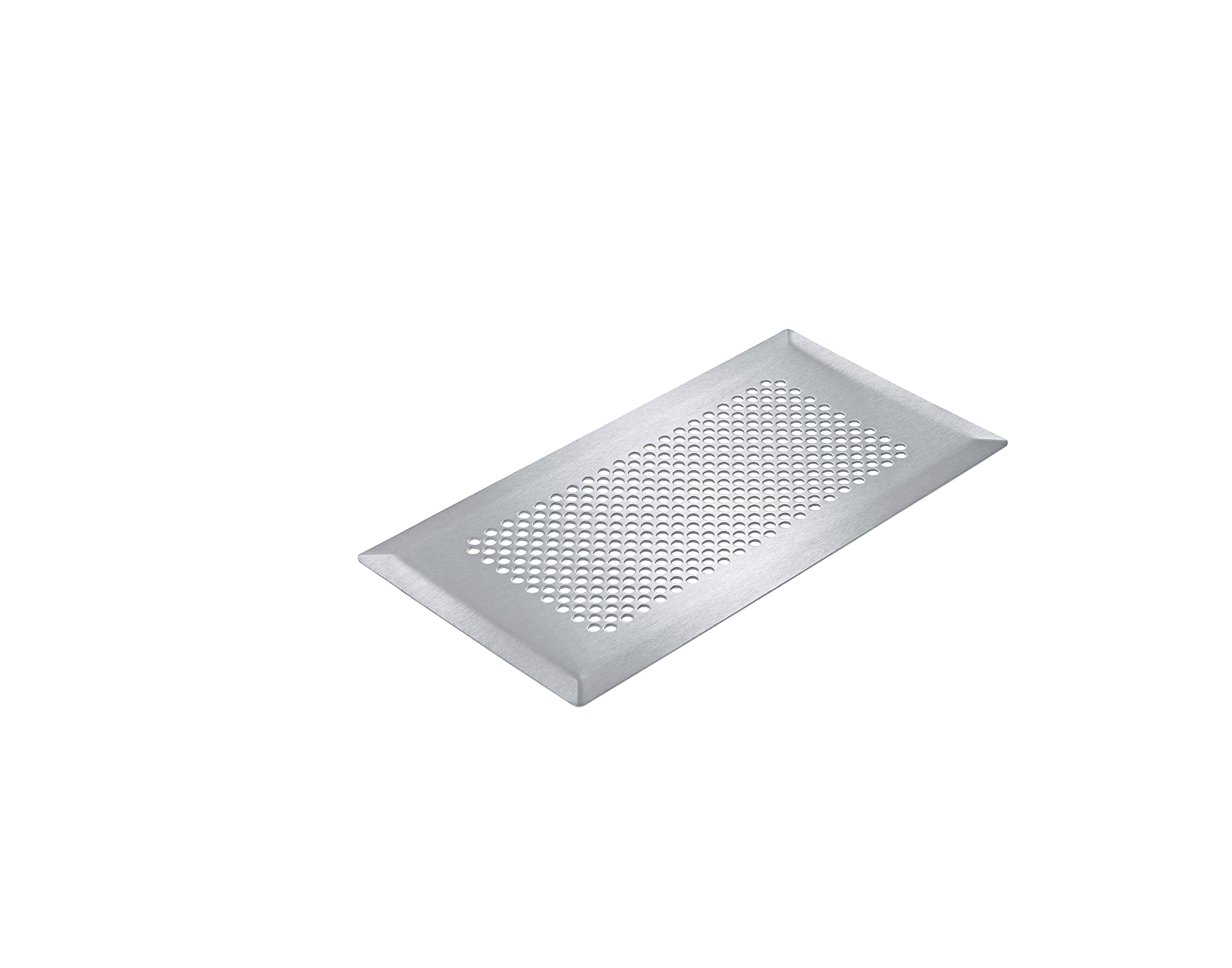 Grille d'aération pour insufflation au sol design cercle en inox 34 cm
