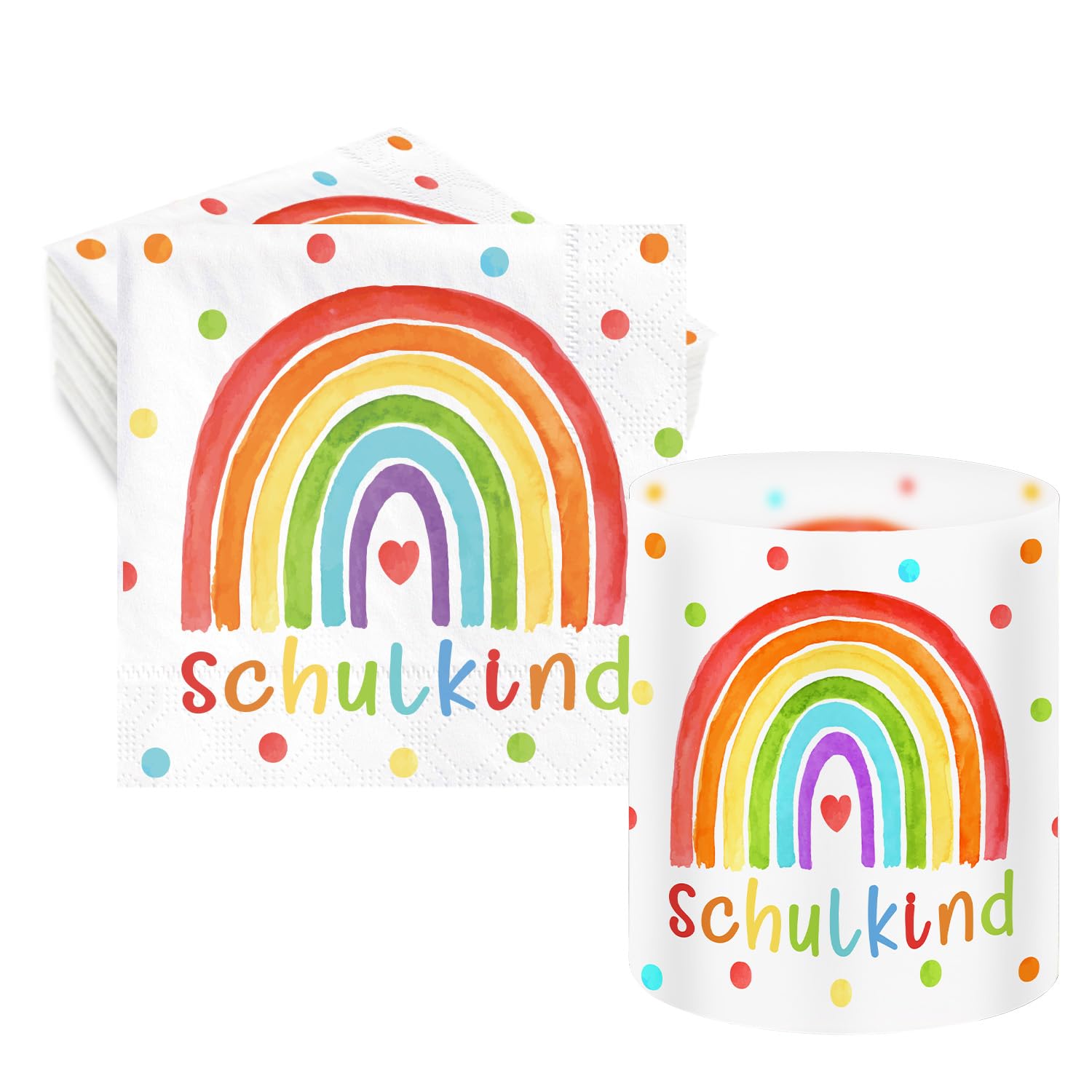 HUKUMA 40 Stück Servietten,3-Lagig Papierservietten Tischdeko