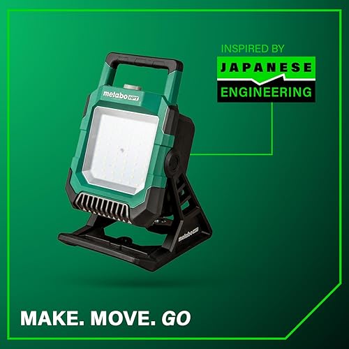 Miniatura 10 de Metabo HPT Luz de trabajo MultiVolt de 18 V  Inalámbrica  LED de 4000 lúmenes  Solo herramienta - Sin batería  Clasificación IP65  138 grados de